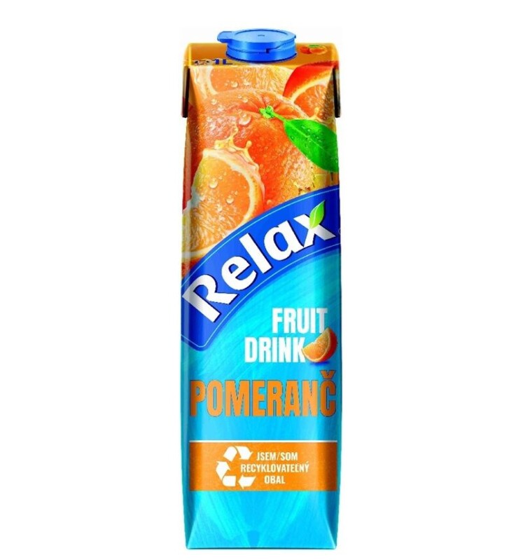 RELAX FRUIT DRINK pomeranč 1l